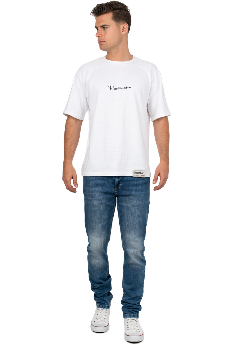 Herren Slim Fit Jeans Stonewashed CD820 - Blue