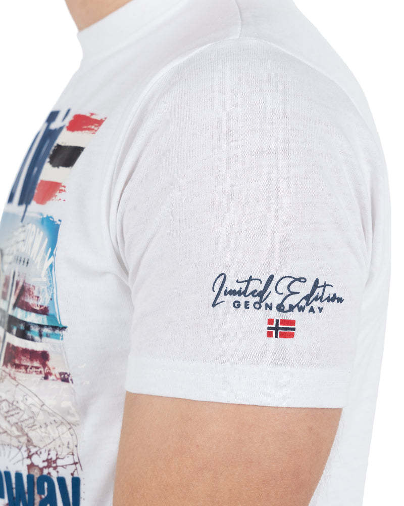 Herren Regular Fit T-Shirt jiami men - White