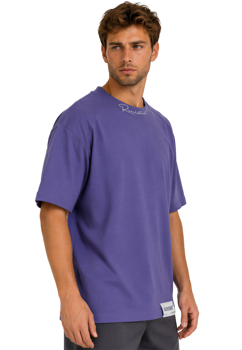Herren Relaxed Fit T-Shirt 23RS041 - Light Purple