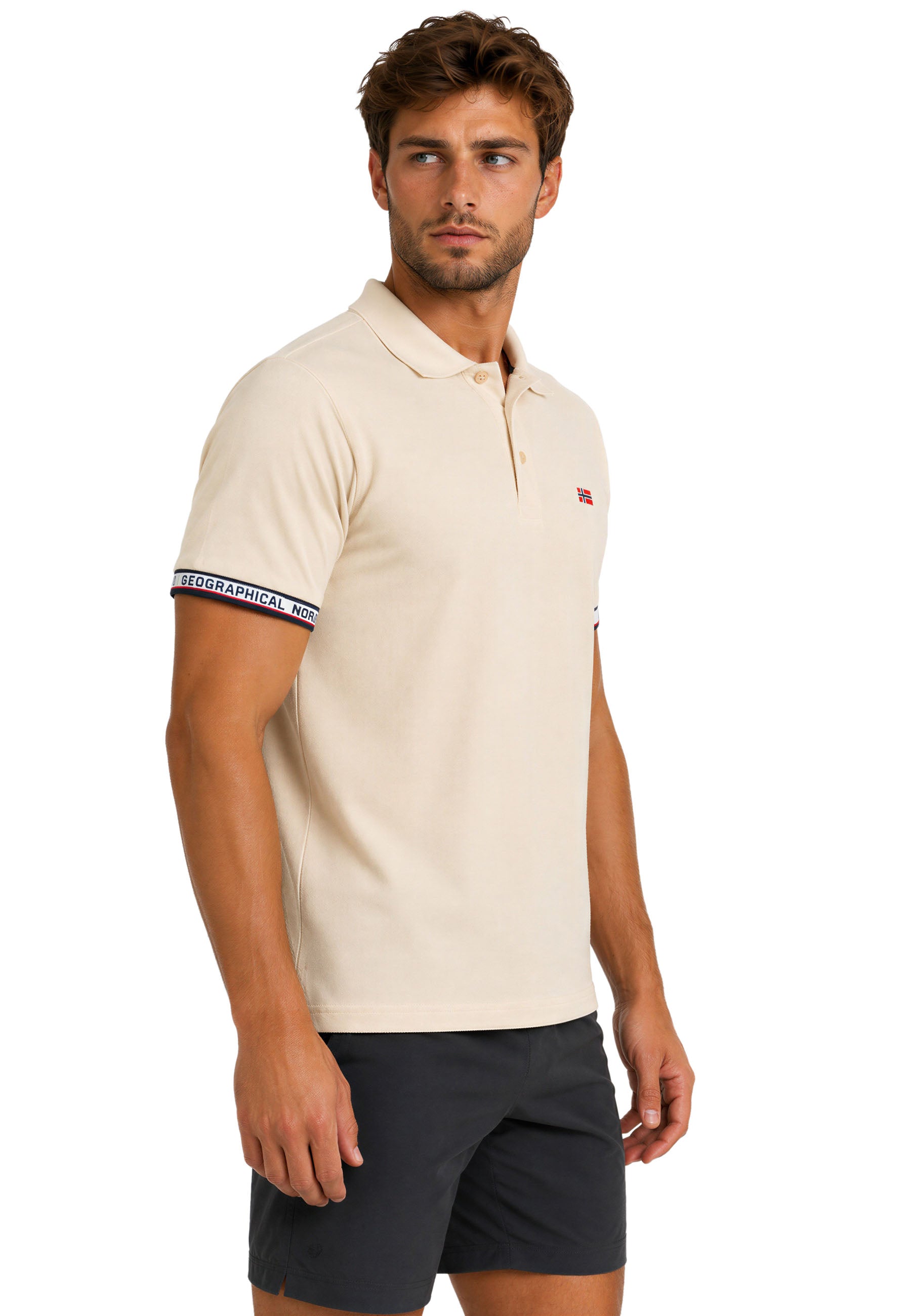 Herren Regular Fit Polohemd koliar men - Off White
