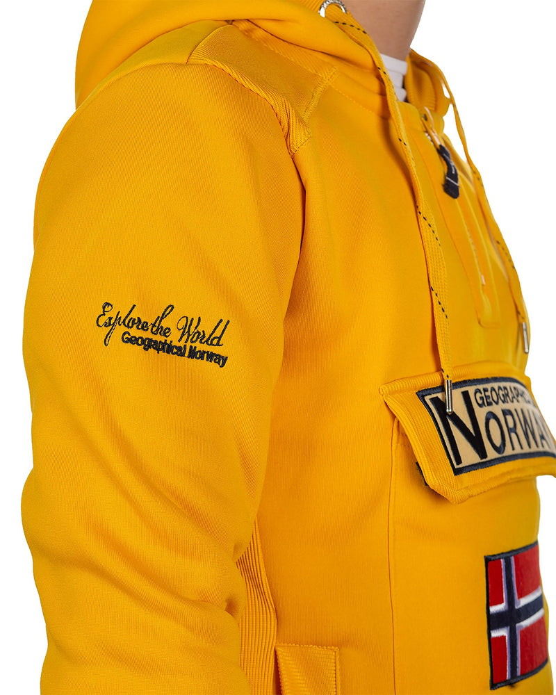 Herren Regular Fit Hoodie gymclass men - Yellow