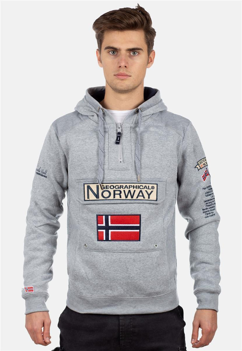 Herren Regular Fit Hoodie gymclass men - Blended Grey