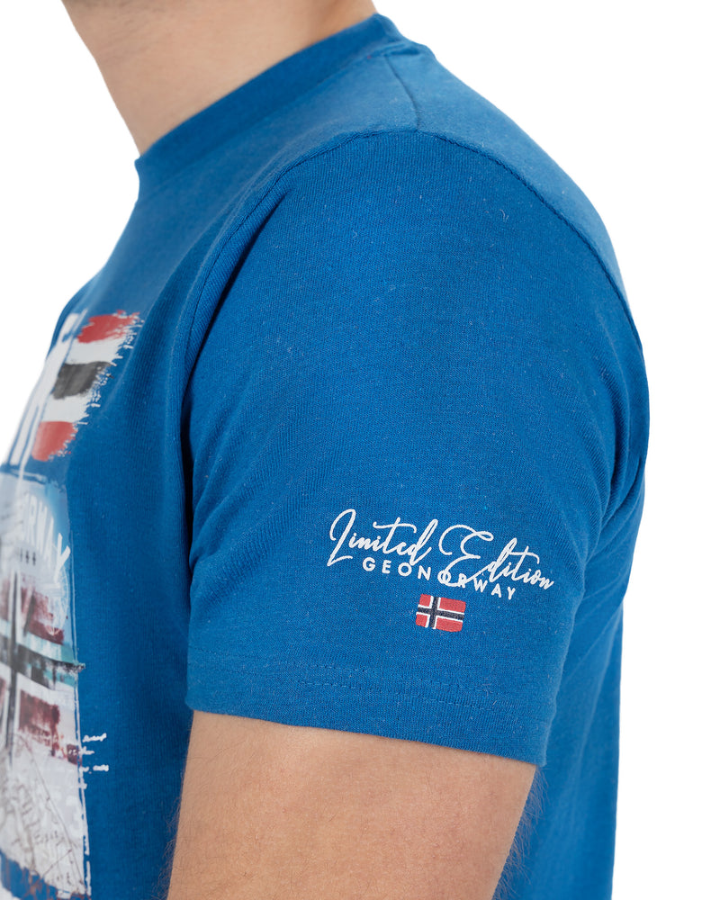 Herren Regular Fit T-Shirt jiami men - Royal Blue