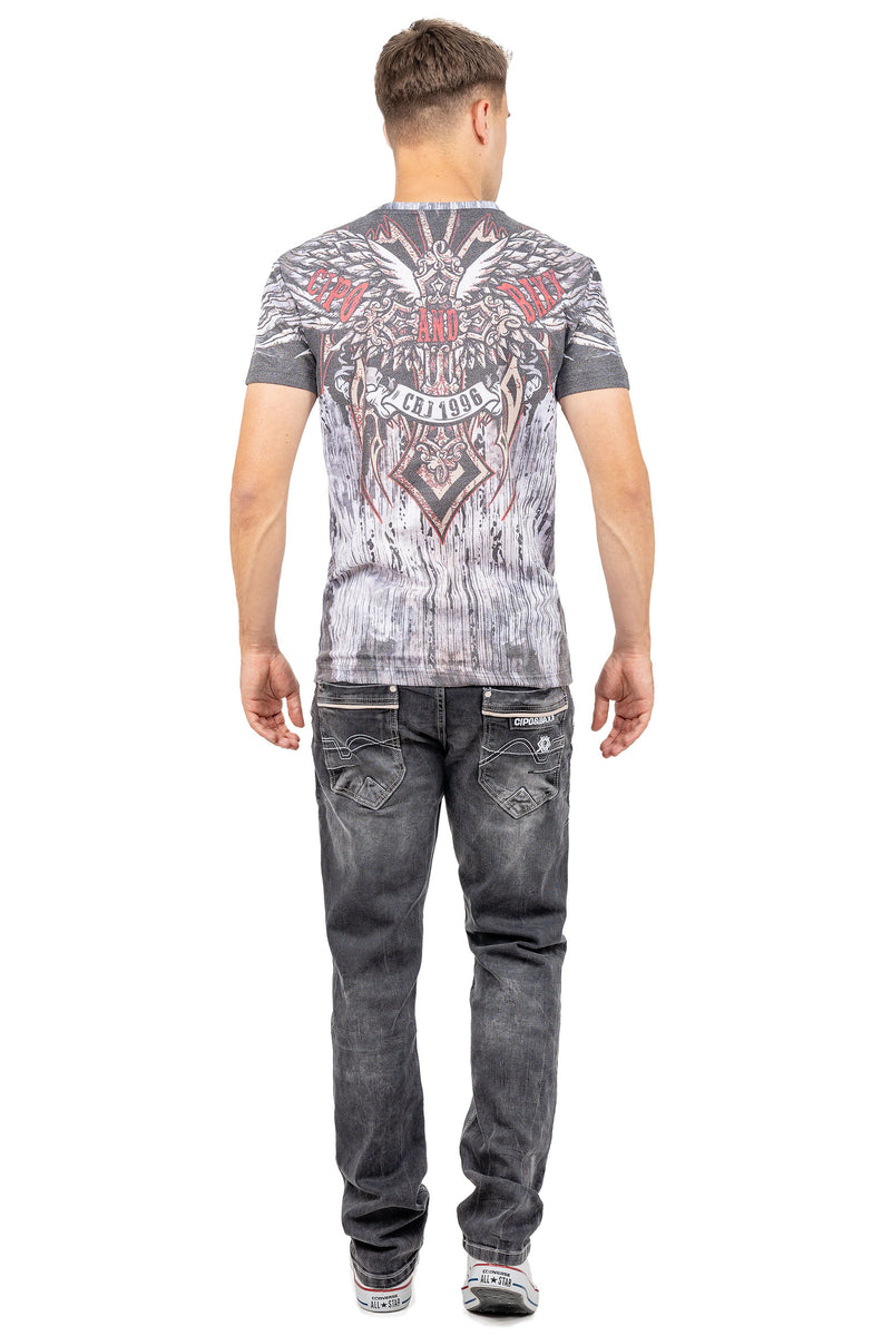 Herren Slim Fit T-Shirt CT746 - Grey