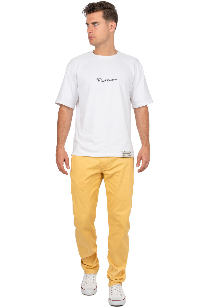 Herren Regular Fit Hose Mid Waist CD842 - Mustard
