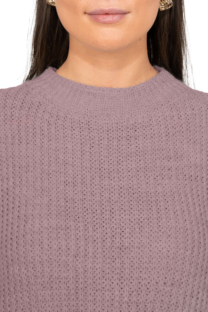 Damen Relaxed Fit Pullover 25RSW067 - Taupe
