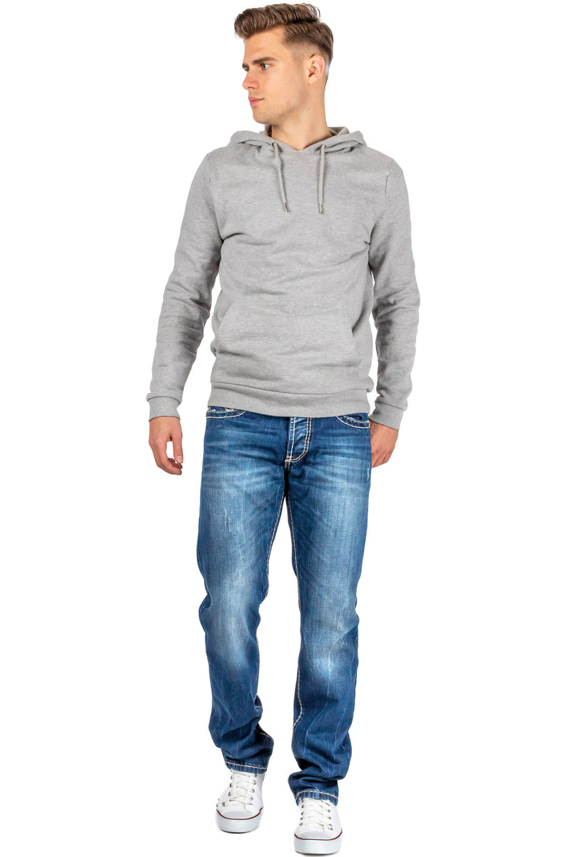 Herren Regular Fit Jeans Stonewashed C0688 - Blue
