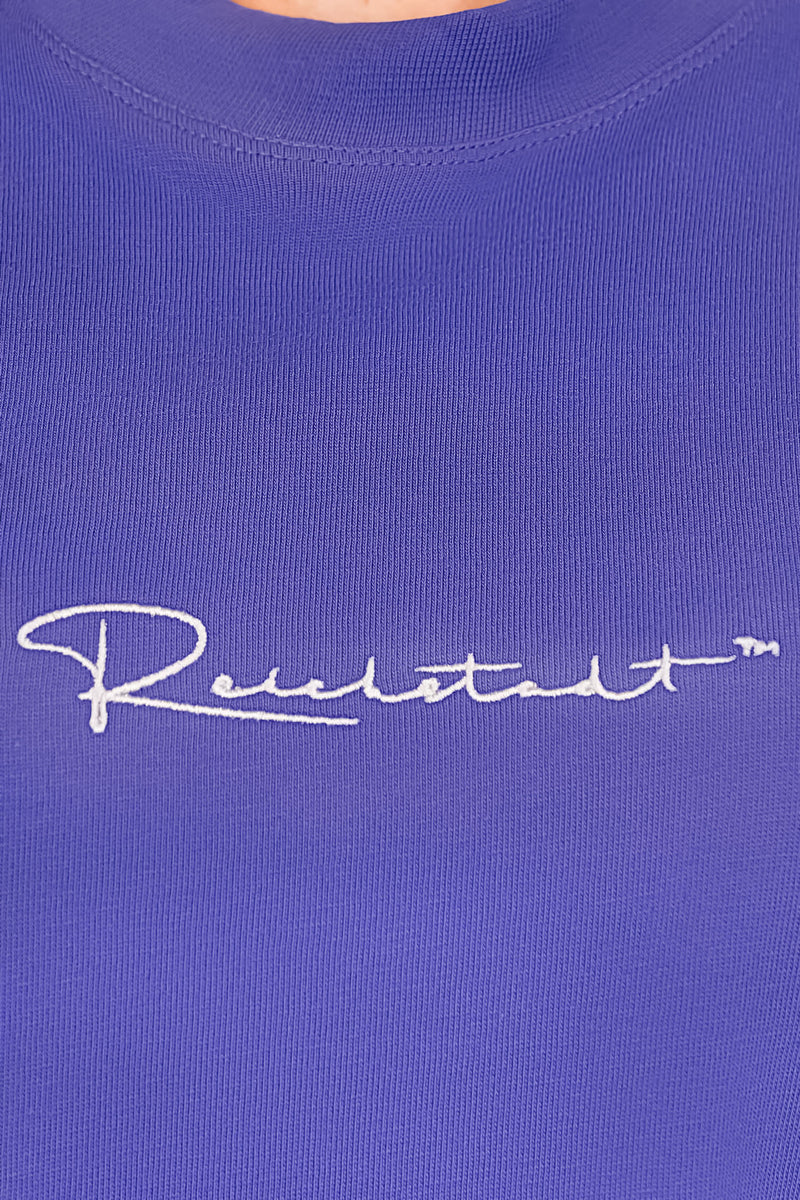 Damen Oversized T-Shirt Brand Stick 23RSW044 - Light Purple