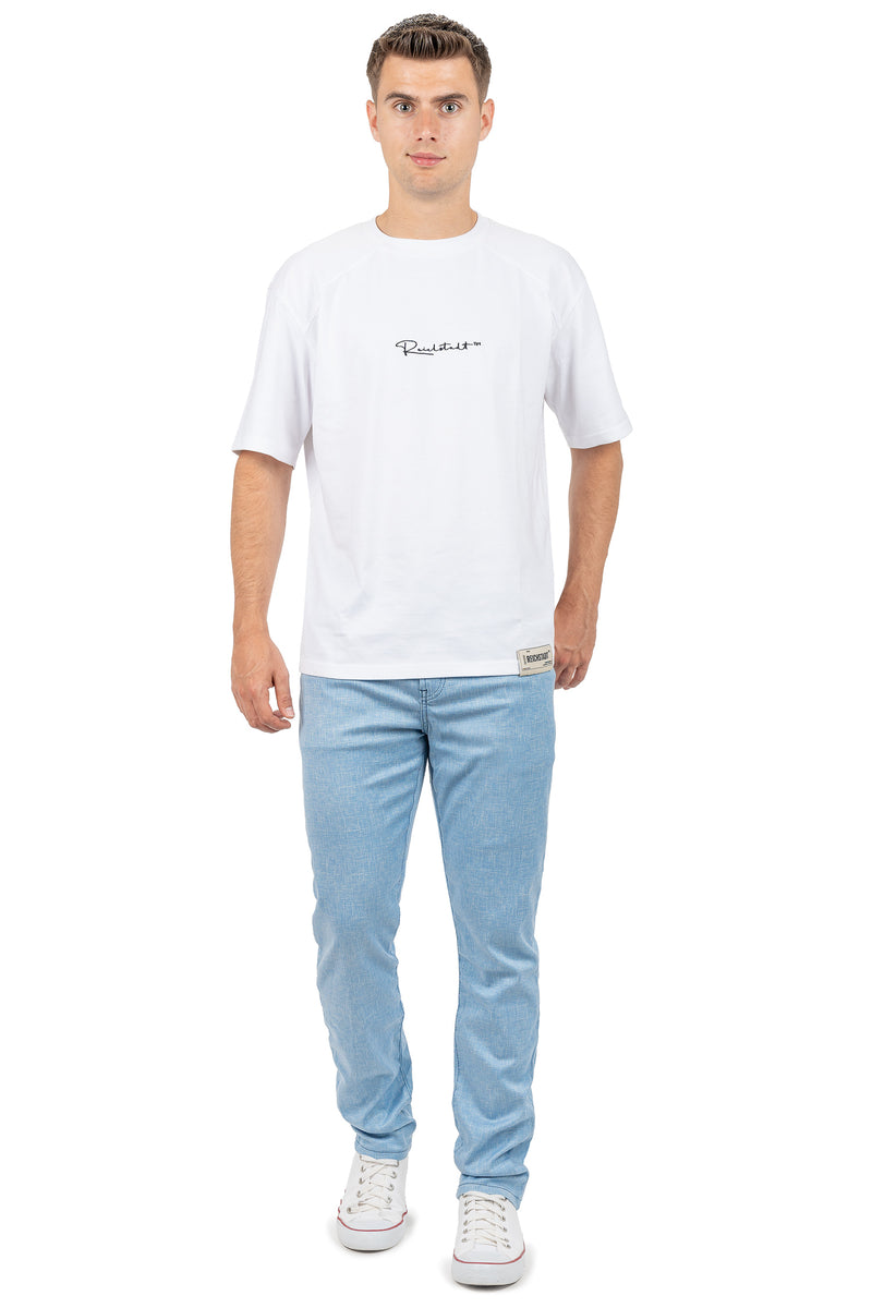 Herren Slim Fit Hose Mid Waist CD840 - Blue