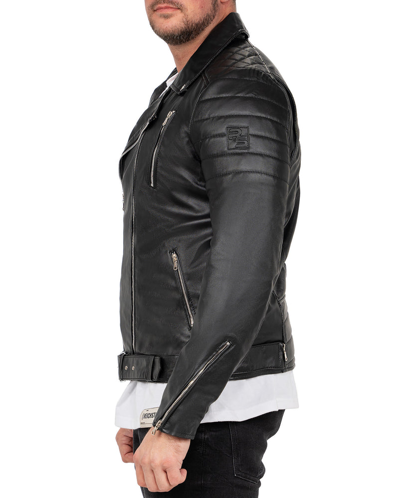 Herren Slim Fit Jacke RS003PU - Black