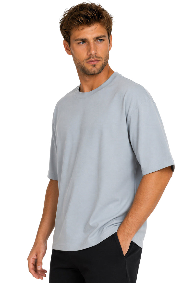 Herren Regular Fit T-Shirt Shoulder Drop 25RS071 Light Blue XS - Light Blue