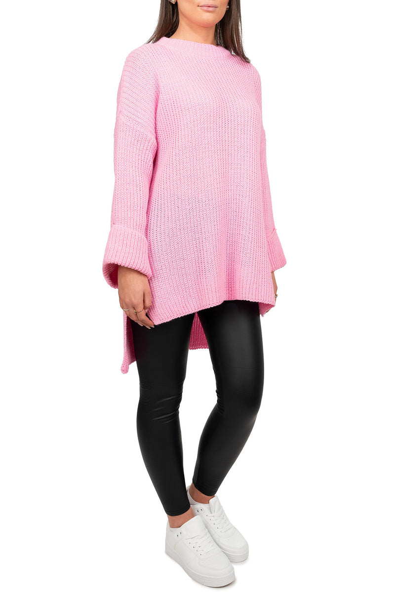 Damen Relaxed Fit Pullover 25RSW067 - Baby Rosa
