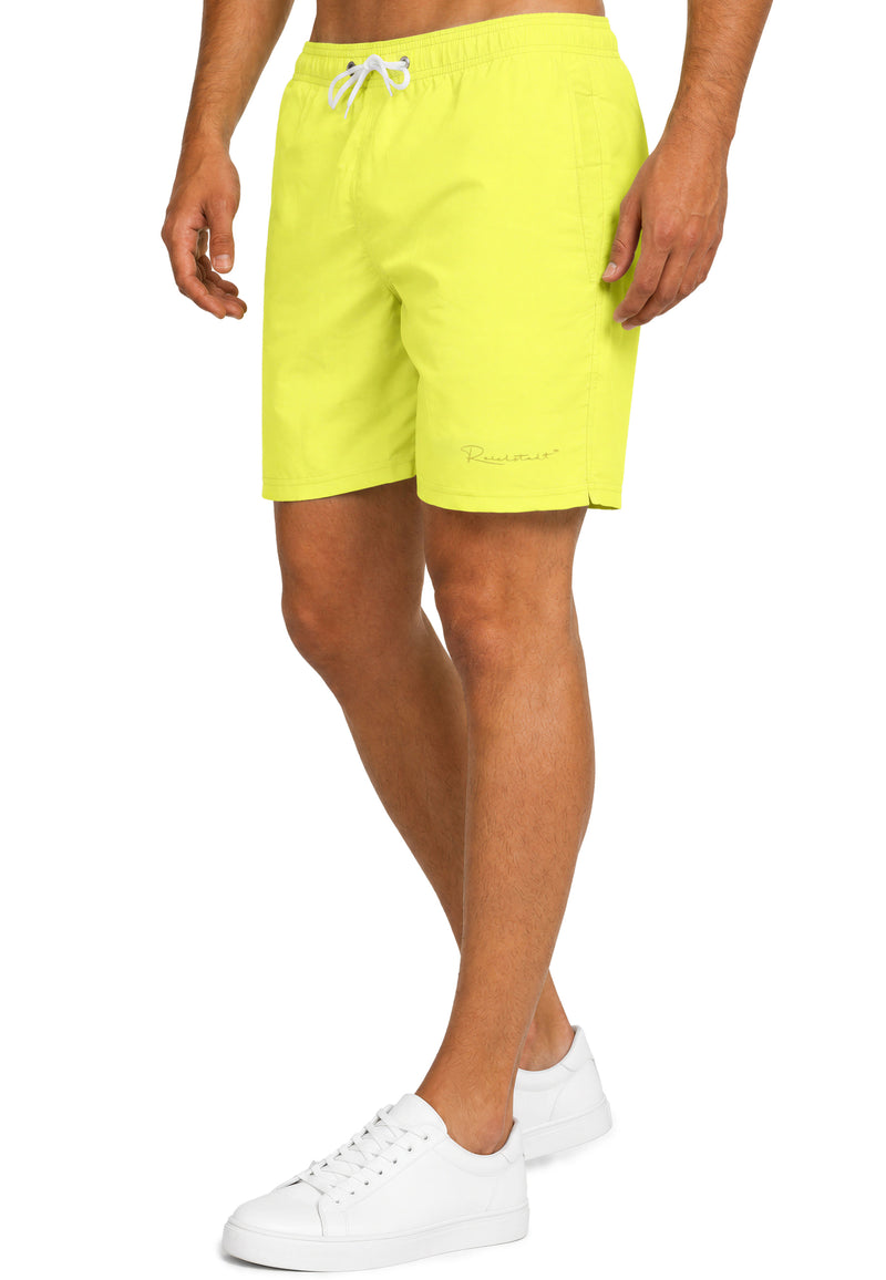 Herren Regular Fit Shorts Mid Waist 25RS073 - Neon Yellow