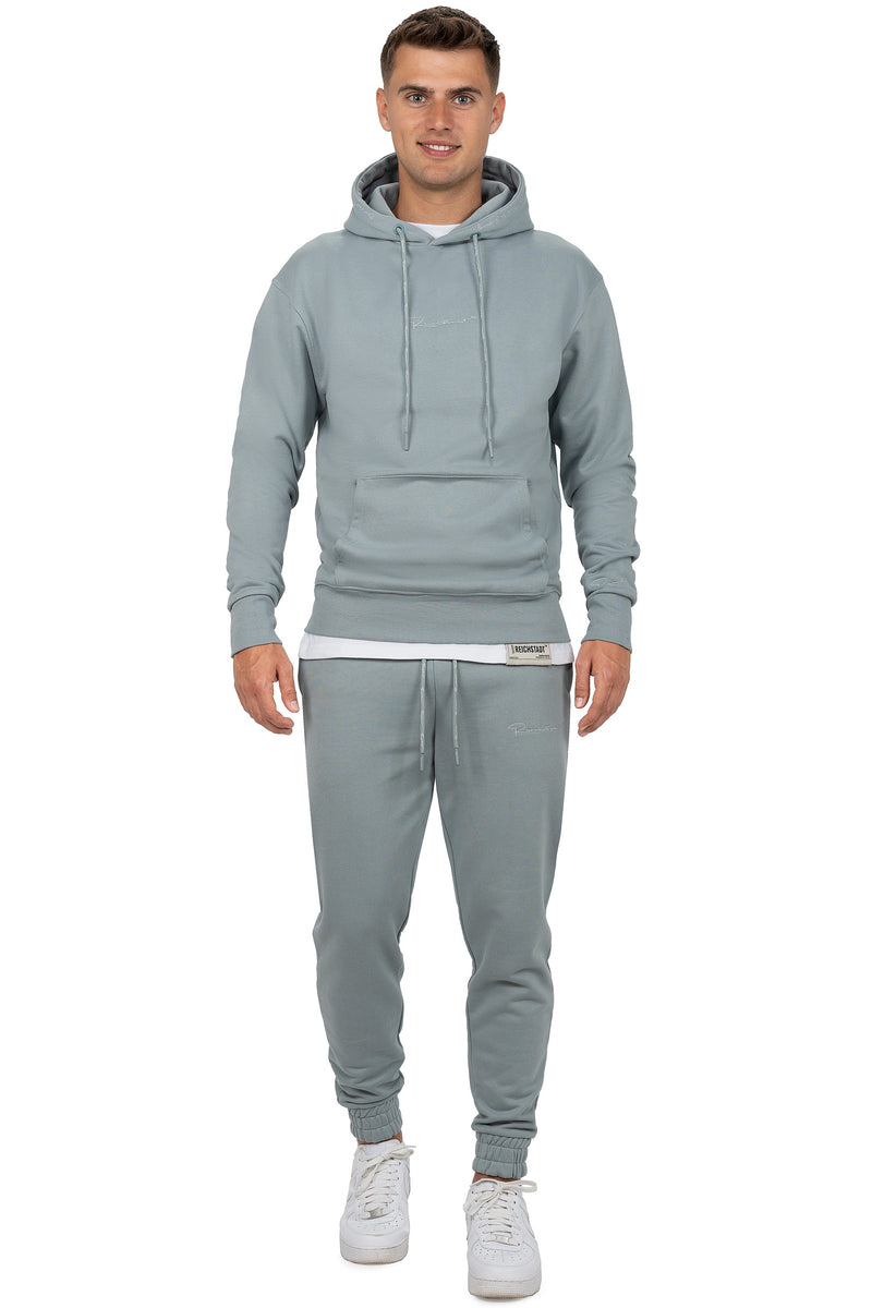 Herren Regular Fit Jogginghose Marken-Stick 23RS035 - Grey