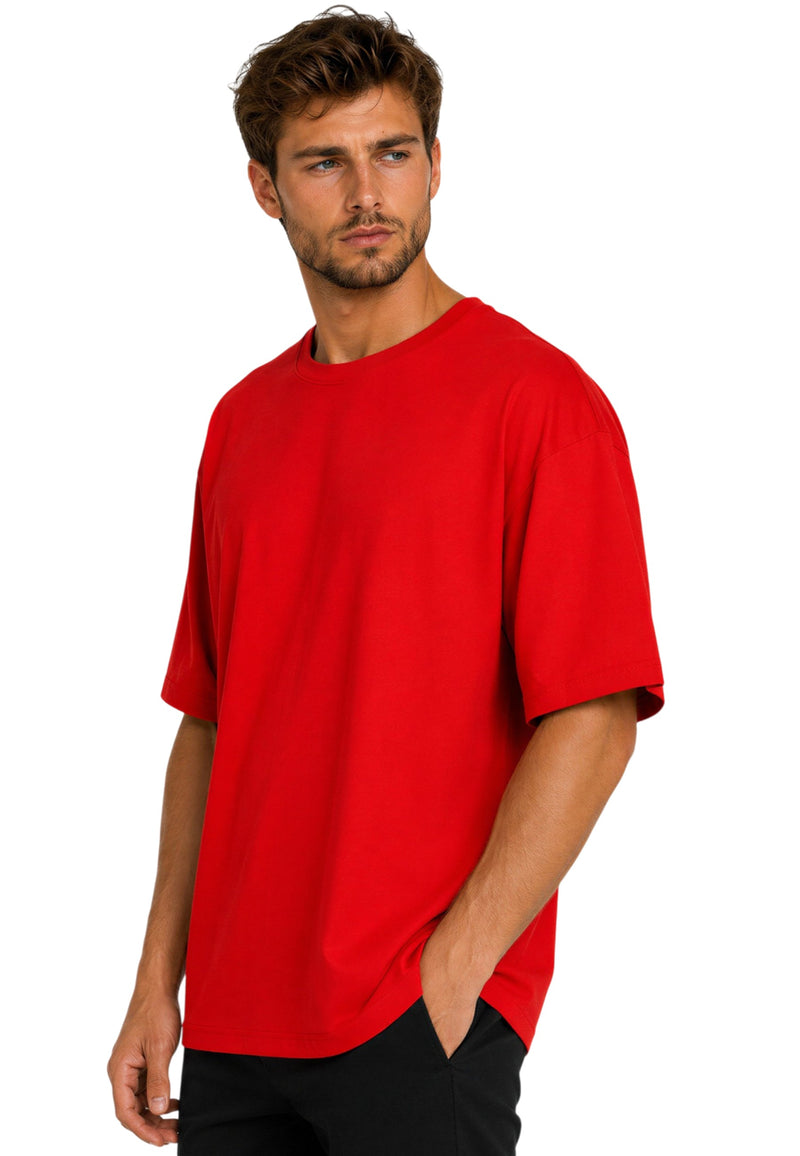 Herren Relaxed Fit T-Shirt 24RS058 - Red