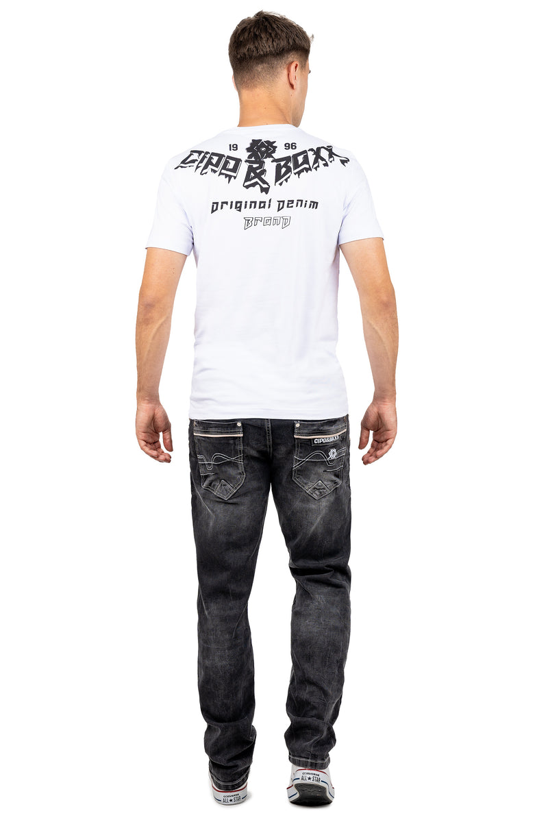 Herren Slim Fit T-Shirt CT743 - White