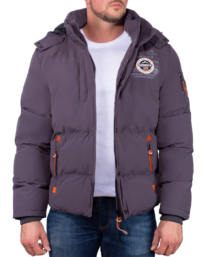 Herren Regular Fit Jacke verveine - Dark Grey