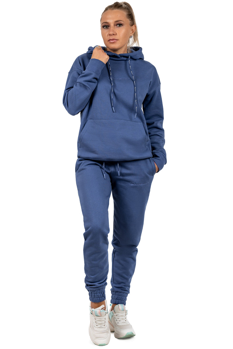 Damen Slim Fit Jogginghose Marken-Stick 23RSW039 - Dark Blue