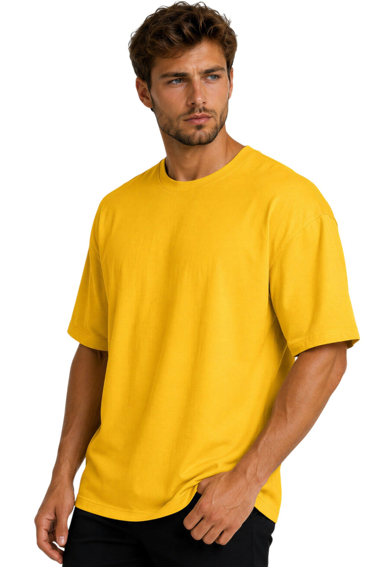Herren Relaxed Fit T-Shirt 24RS058 - Yellow