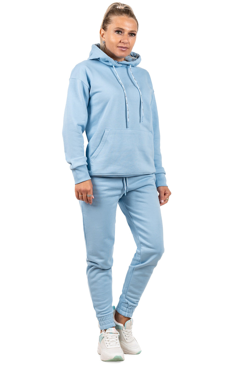 Damen Slim Fit Jogginghose Marken-Stick 23RSW039 - Baby Blue