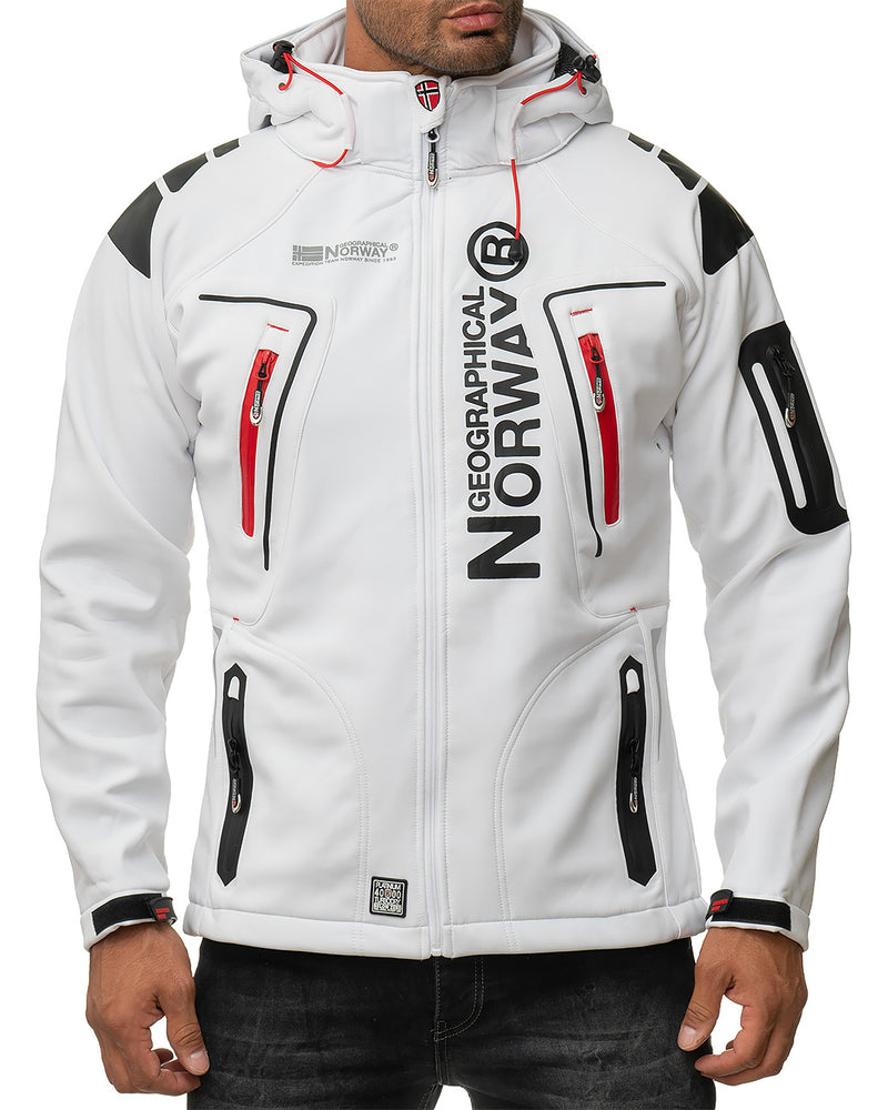 Herren Regular Fit Softshelljacke techno men - White