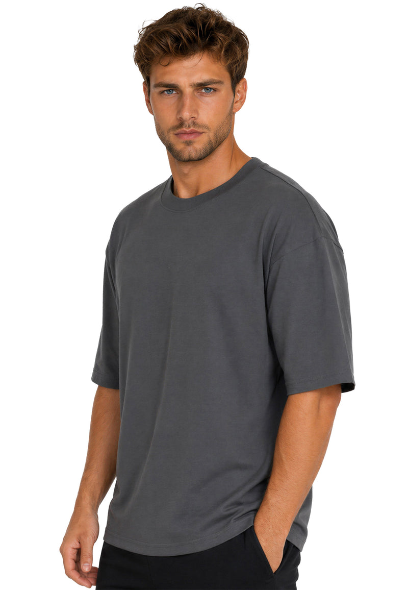 Herren Regular Fit T-Shirt Shoulder Drop 25RS071 - Dark Grey