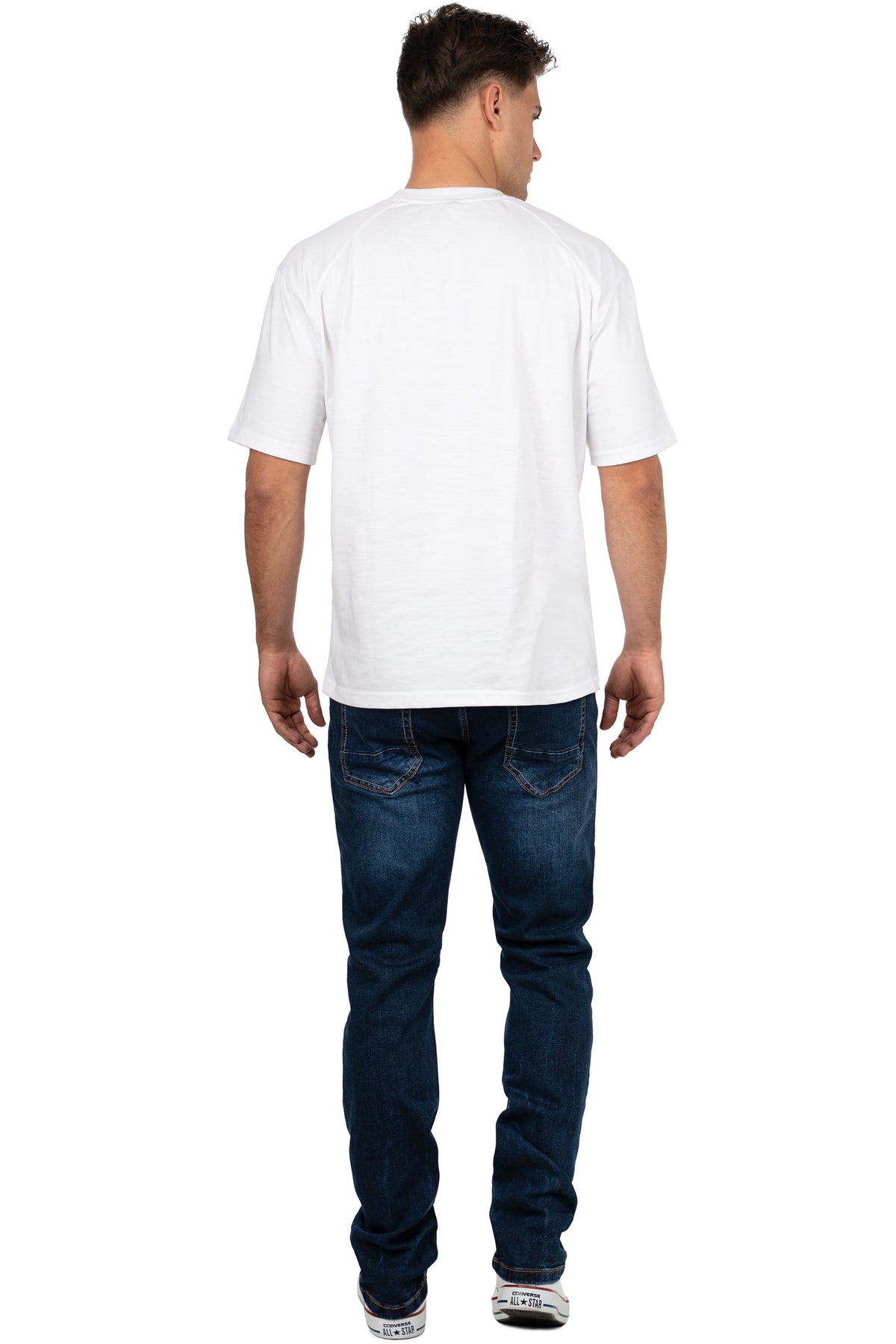 Herren Slim Fit Jeans Stonewashed CD820 - Dark Blue
