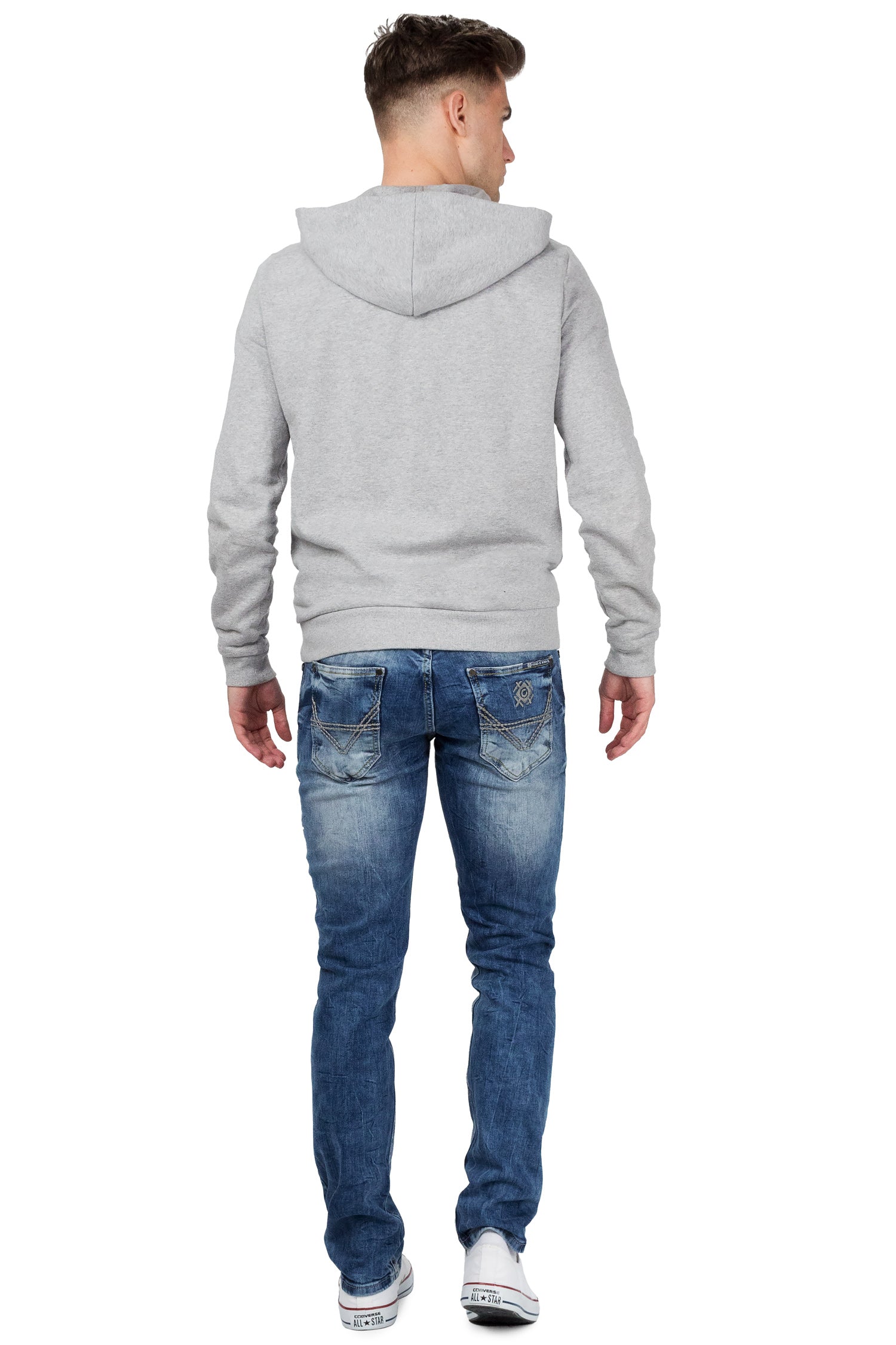 Herren Slim Fit Jeans Stonewashed CD533 - Blue