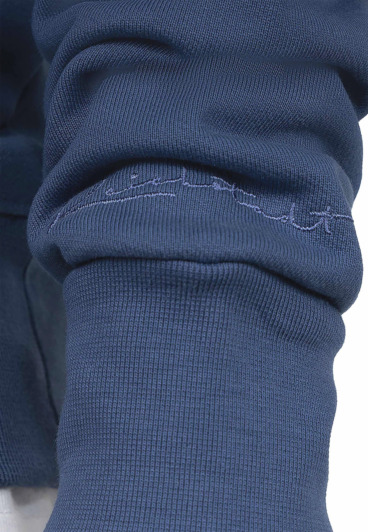 Herren Regular Fit Hoodie Marken-Stick in Dark Blue – Reichstadt – Ansicht 6