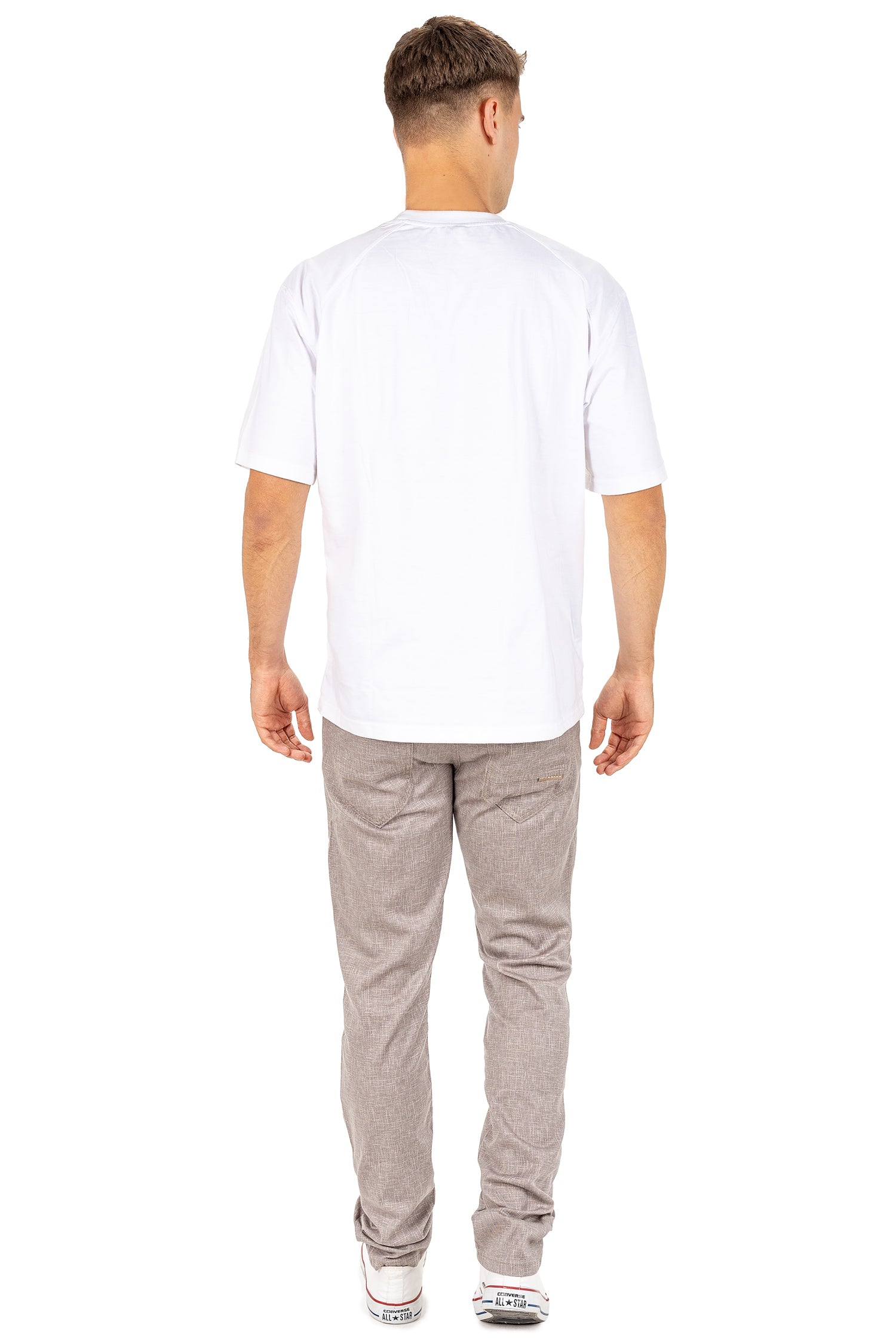 Herren Slim Fit Hose Mid Waist CD840 - Grey