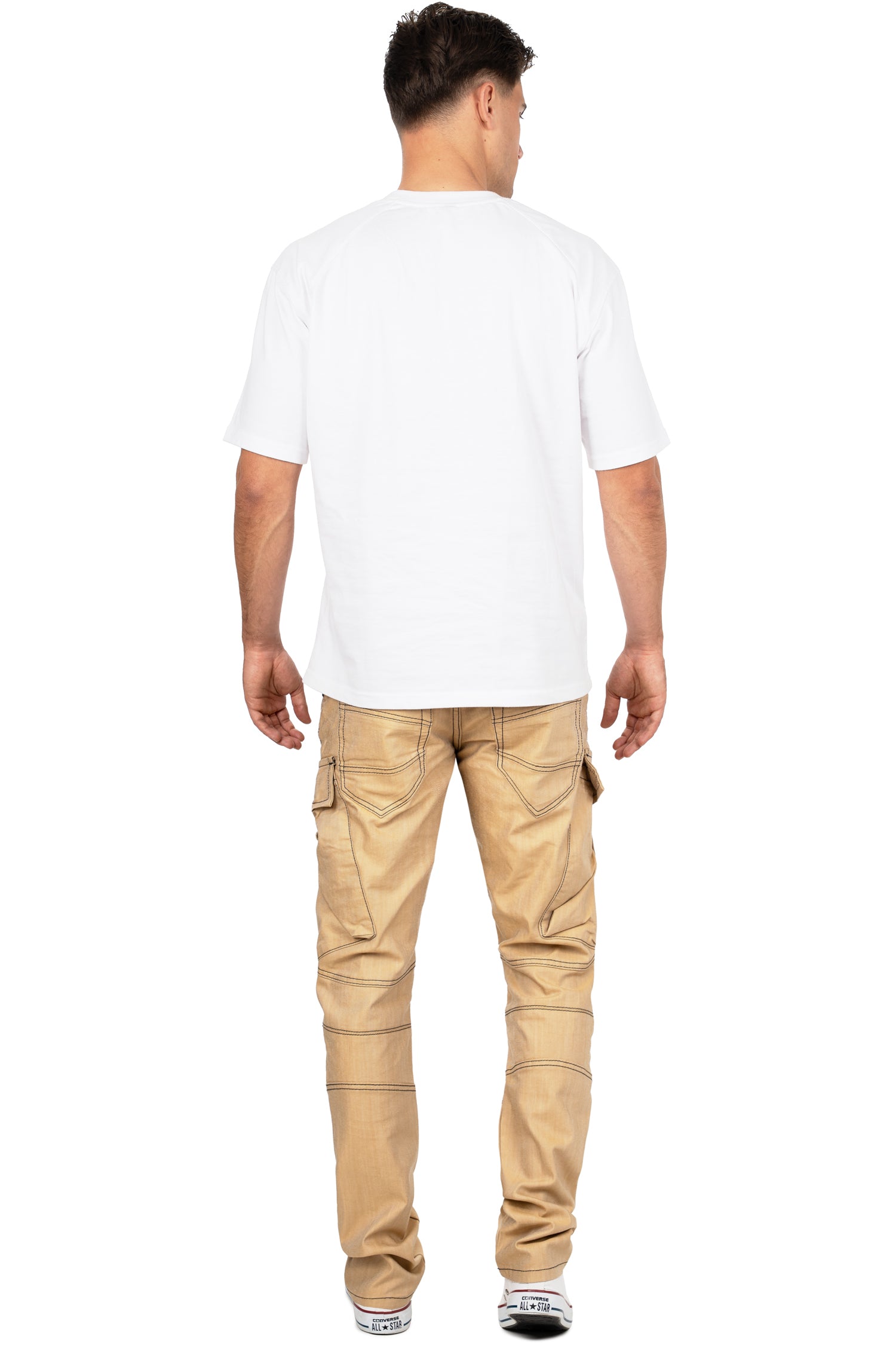 Herren Regular Fit Jeans Stonewashed CD523 - Yellow