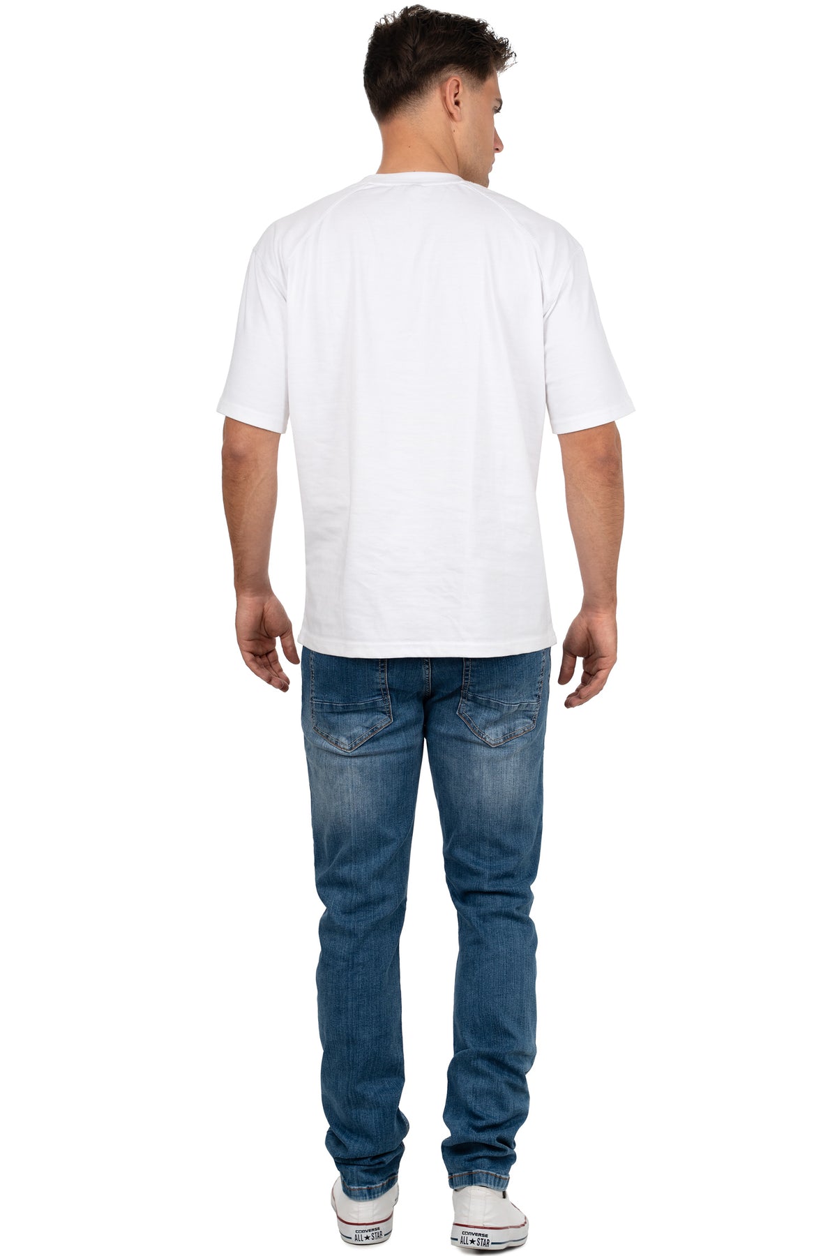 Herren Slim Fit Jeans Stonewashed CD820 - Blue