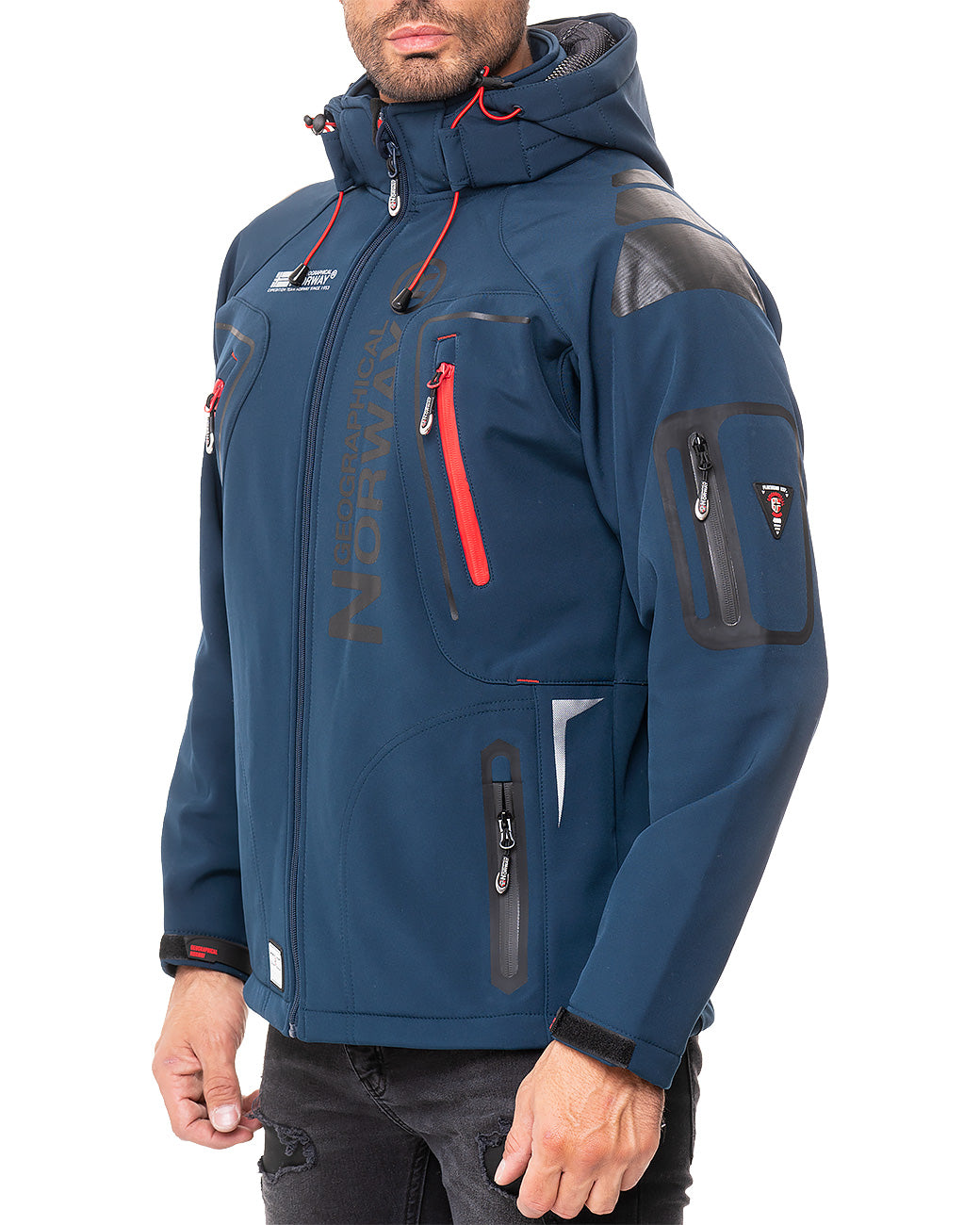 Herren Regular Fit Softshelljacke techno men in Navy – Geographical Norway – Ansicht 6