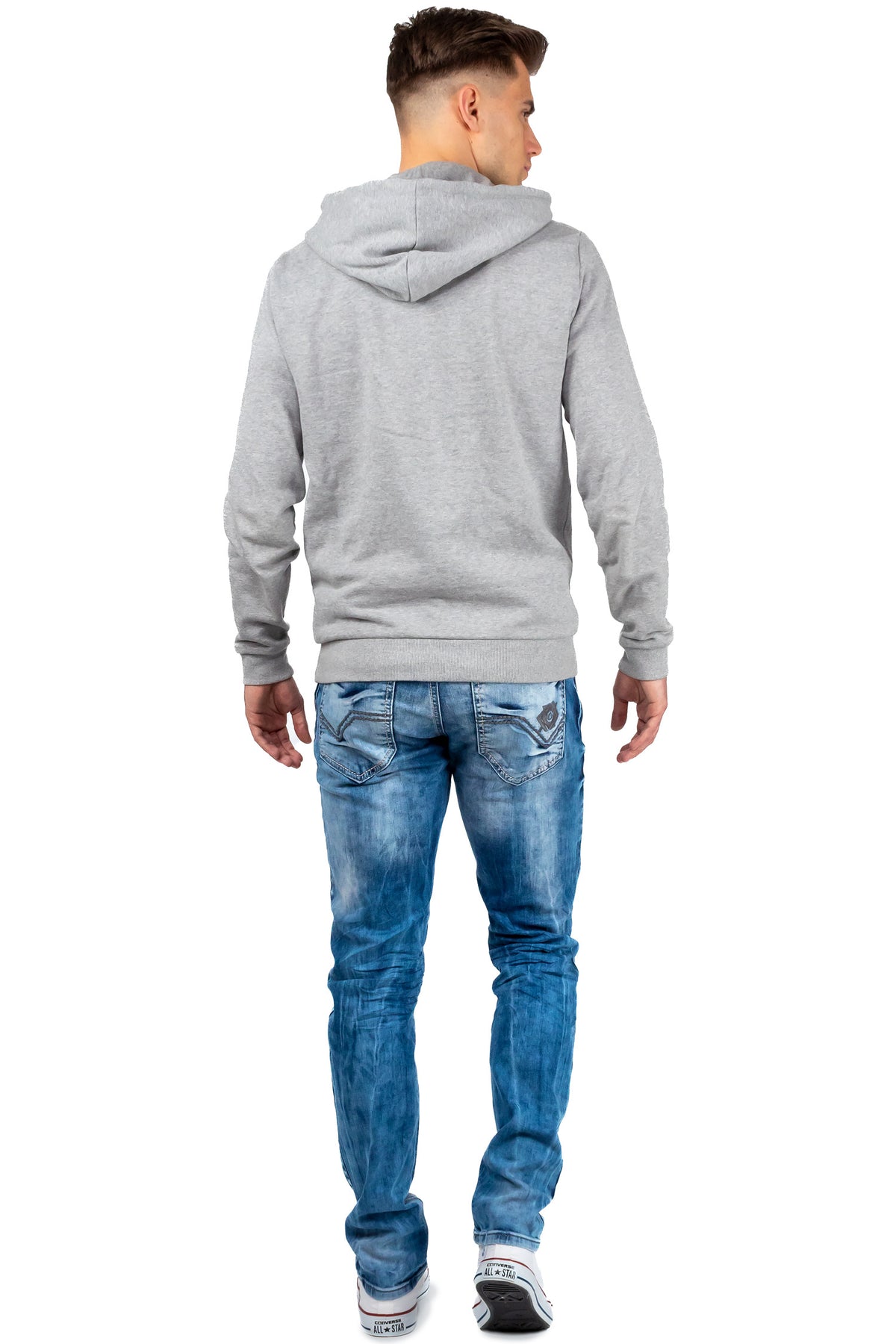 Herren Straight Fit Jeans Stonewashed in Blue – Cipo & Baxx – Ansicht 6