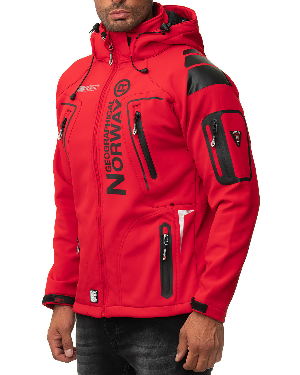 Herren Regular Fit Softshelljacke techno men in Red – Geographical Norway – Ansicht 6