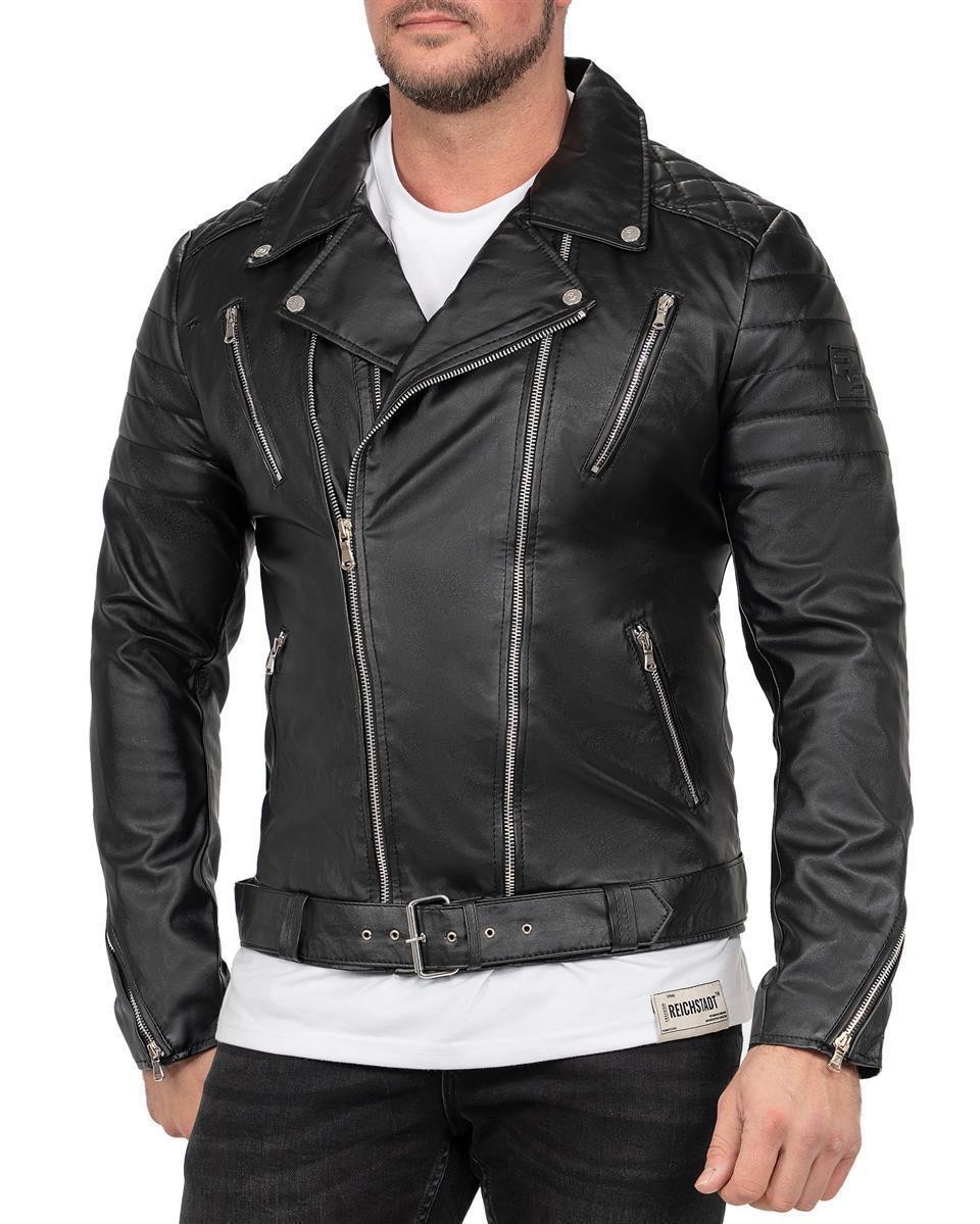 Herren Slim Fit Jacke in Black – Reichstadt – Ansicht 6