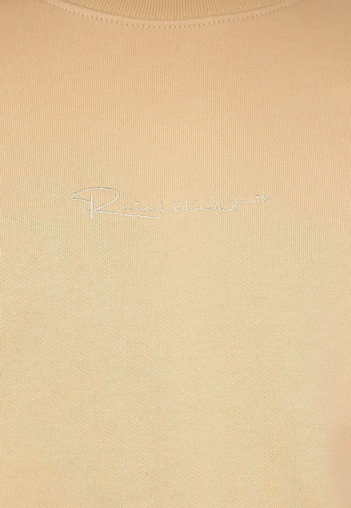 Herren Regular Fit Pullover Logo-Stitching in Beige – Reichstadt – Ansicht 6