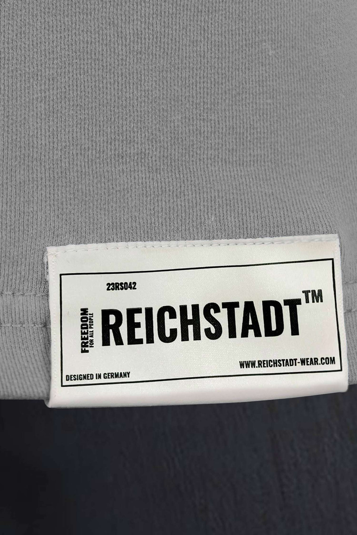 Herren Oversized Langarm Shirt in Dark Grey – Reichstadt – Ansicht 6