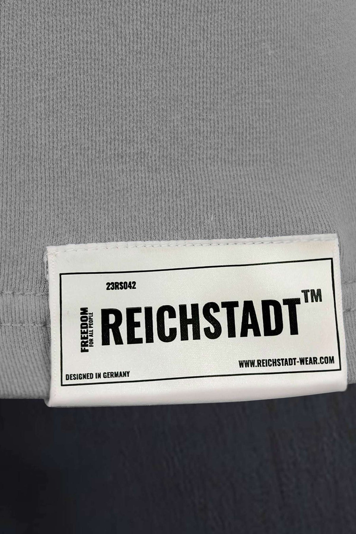 Herren Oversized Langarm Shirt in Dark Grey – Reichstadt – Ansicht 6