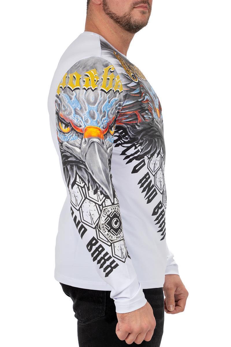 Herren Regular Fit Longsleeve CL488 - White