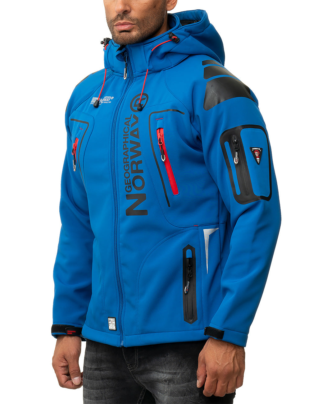 Herren Regular Fit Softshelljacke techno men in Royal Blue – Geographical Norway – Ansicht 6