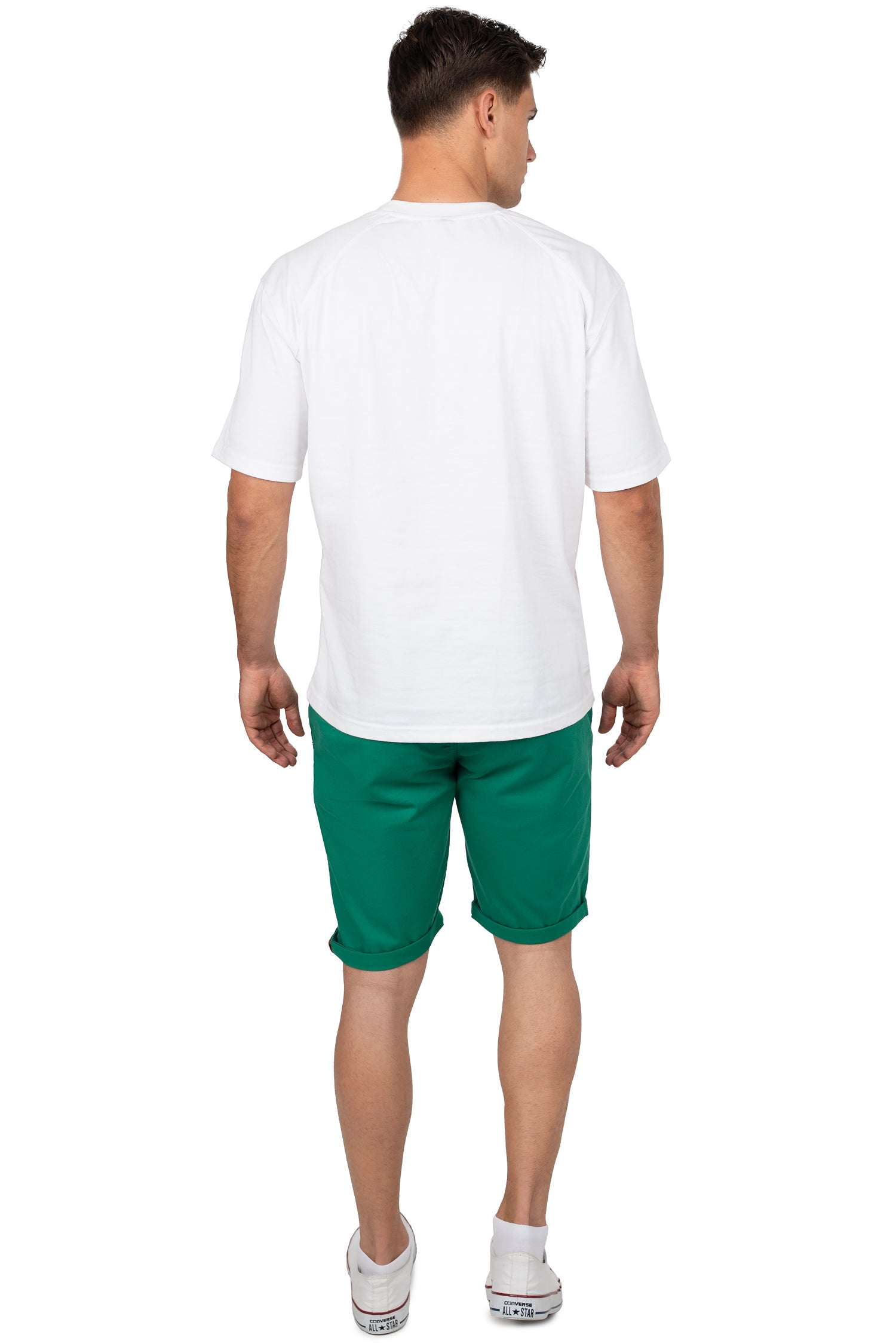 Herren Regular Fit Shorts Logo-Detail CK272 - Green