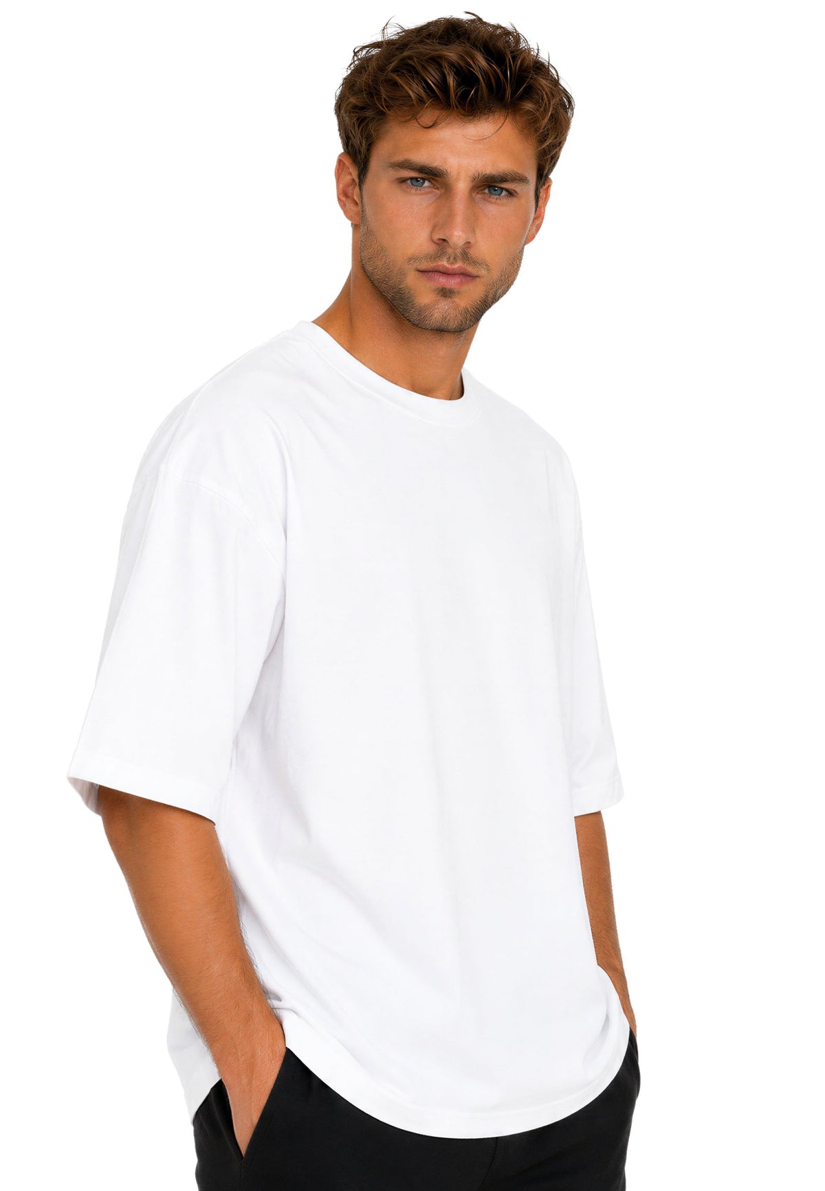 Herren Oversized T-Shirt in White – Reichstadt – Ansicht 6