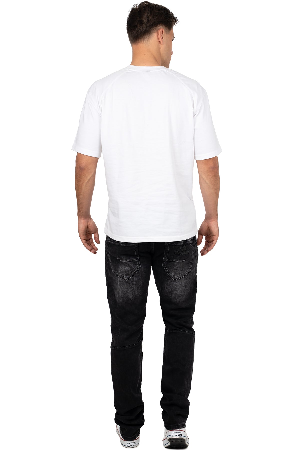 Herren Regular Fit Jeans Stonewashed in Black – Cipo & Baxx – Ansicht 6