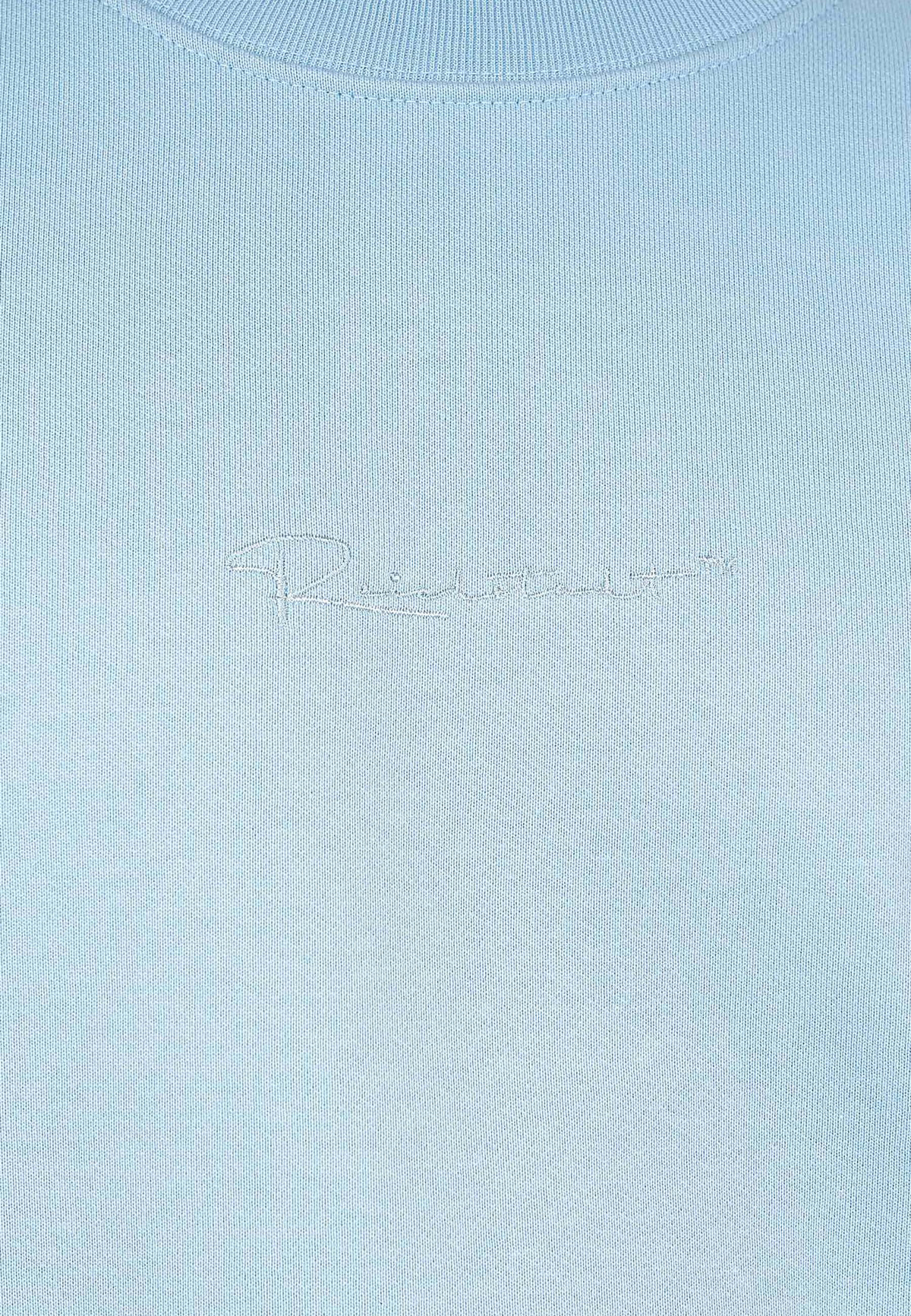 Herren Regular Fit Pullover Logo-Stitching in Baby Blue – Reichstadt – Ansicht 6