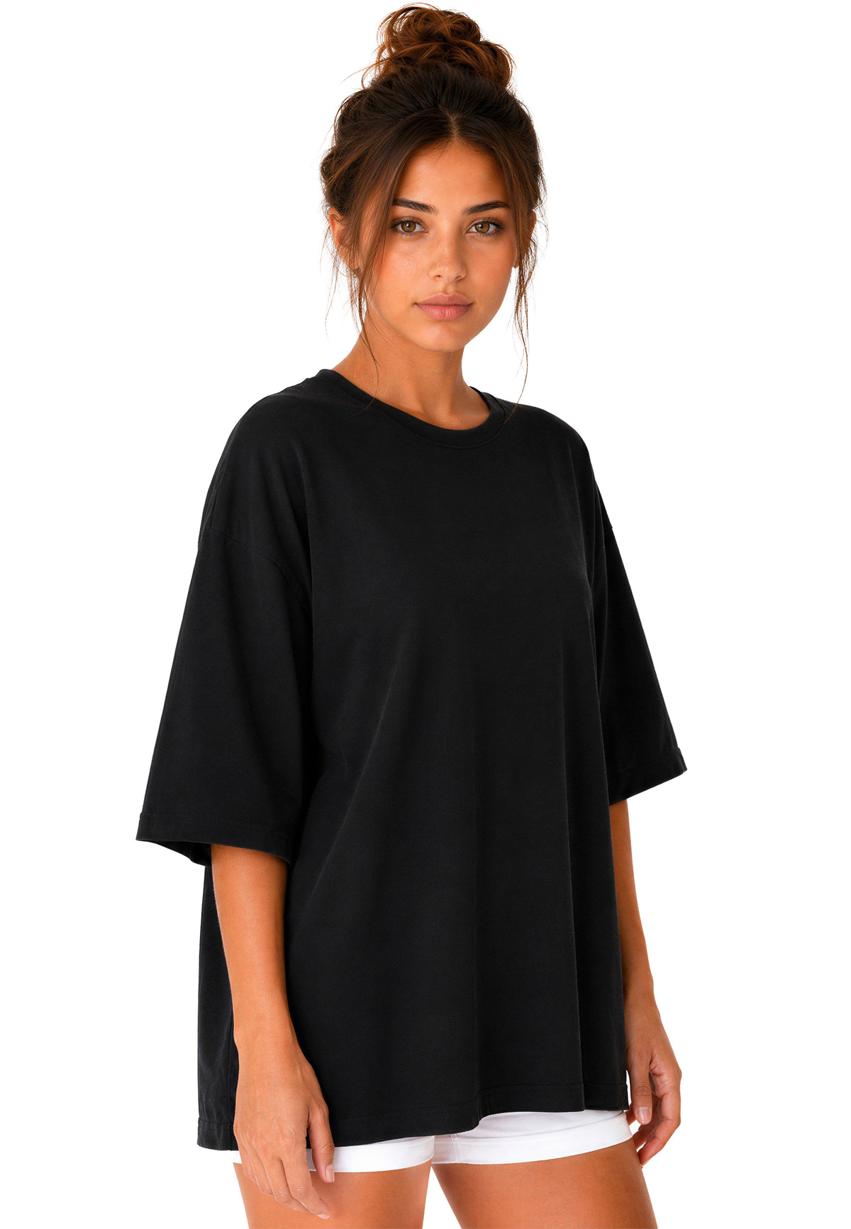 Damen Oversized T-Shirt in Black – Reichstadt – Ansicht 6