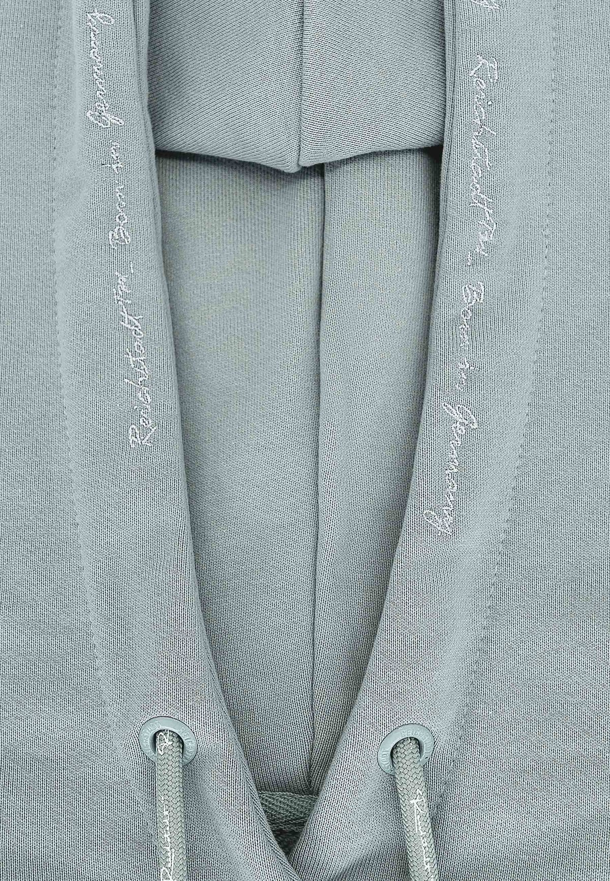 Damen Relaxed Fit Hoodie Marken-Stick in Grey – Reichstadt – Ansicht 6