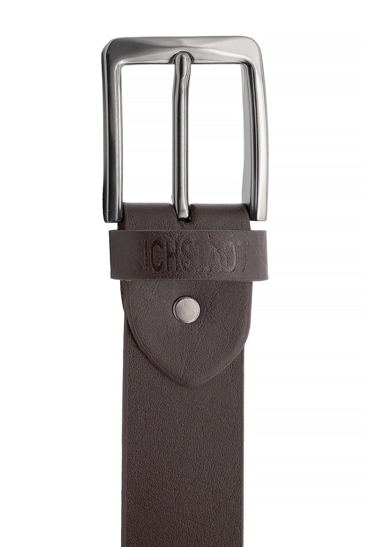 Herren Fashion Gürtel Echtleder in Dark Brown – Reichstadt – Ansicht 6