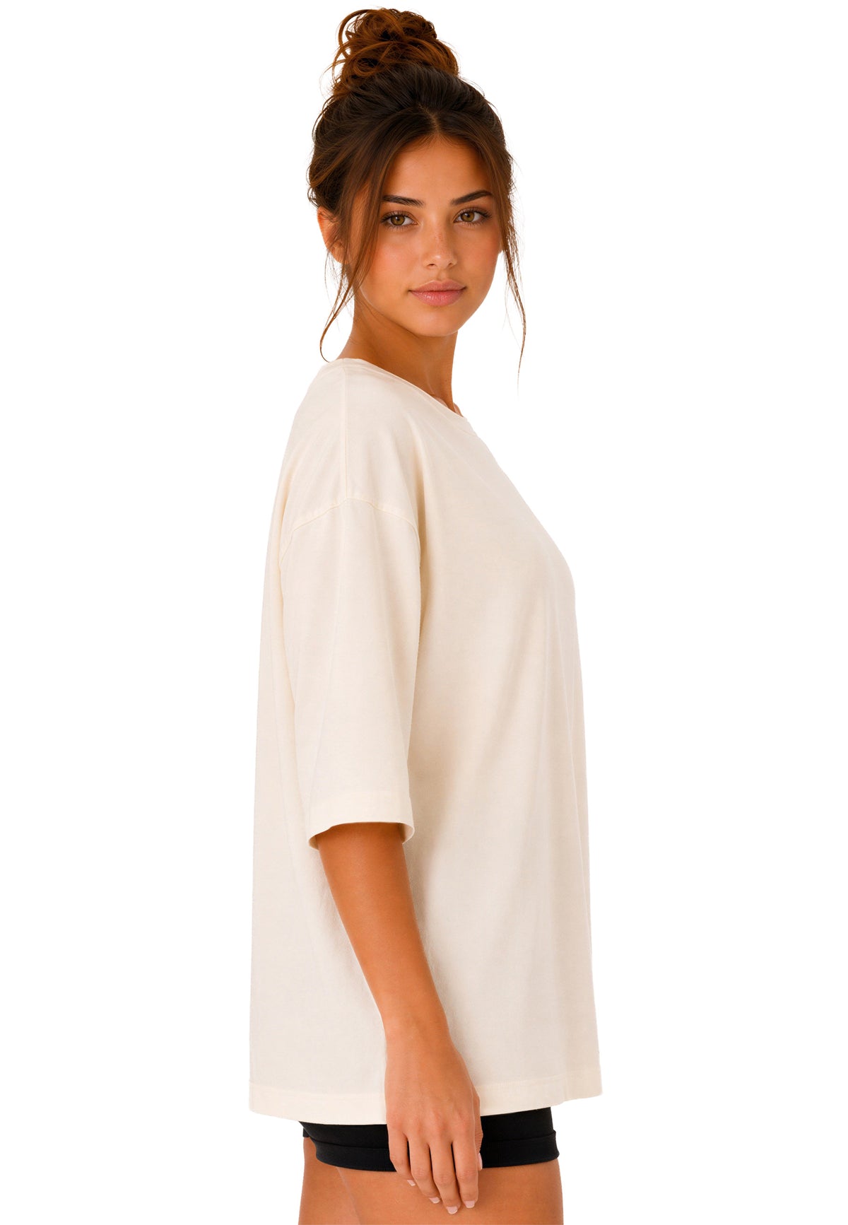 Damen Oversized T-Shirt in Beige – Reichstadt – Ansicht 6