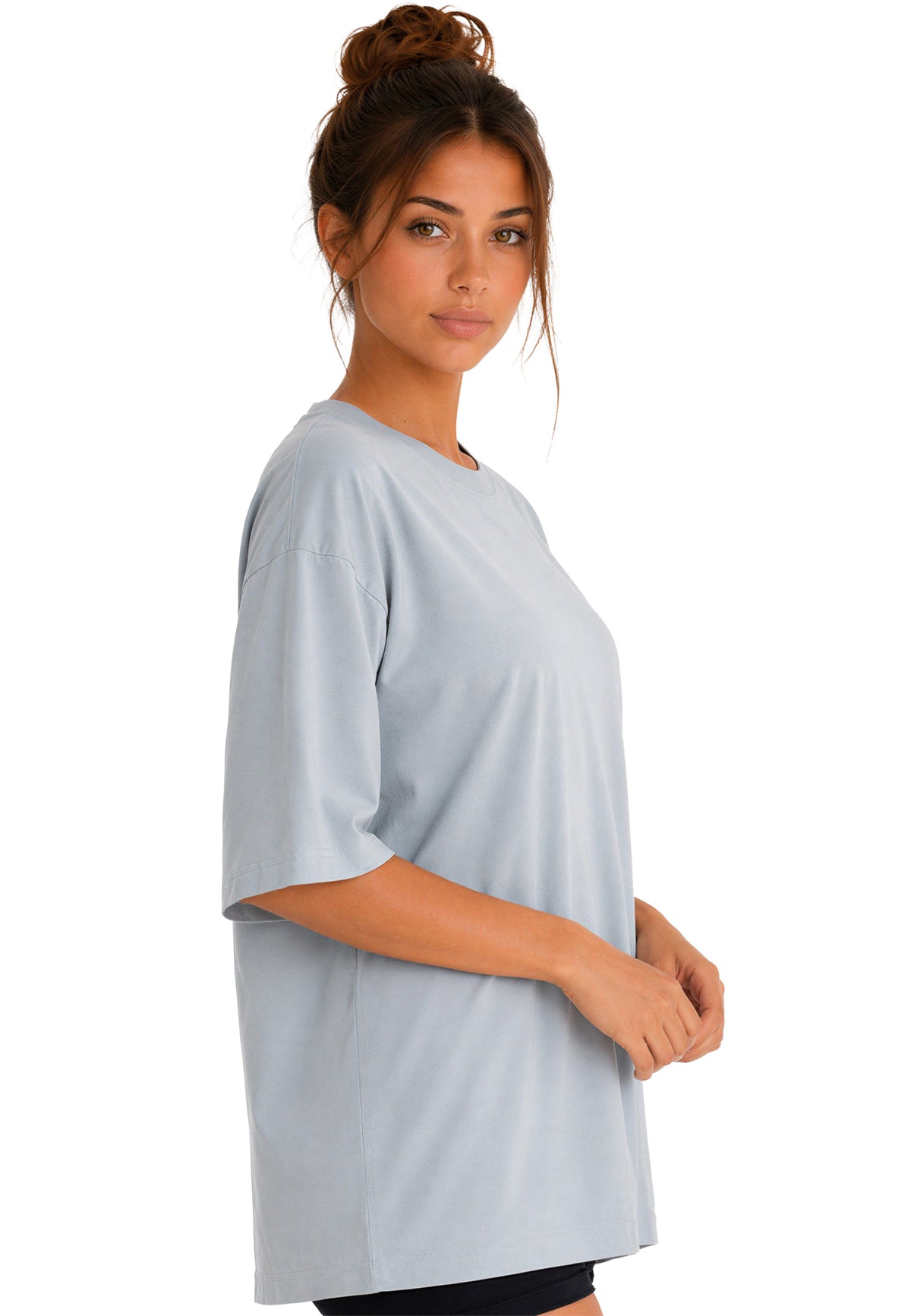 Damen Oversized T-Shirt in Light Blue – Reichstadt – Ansicht 6